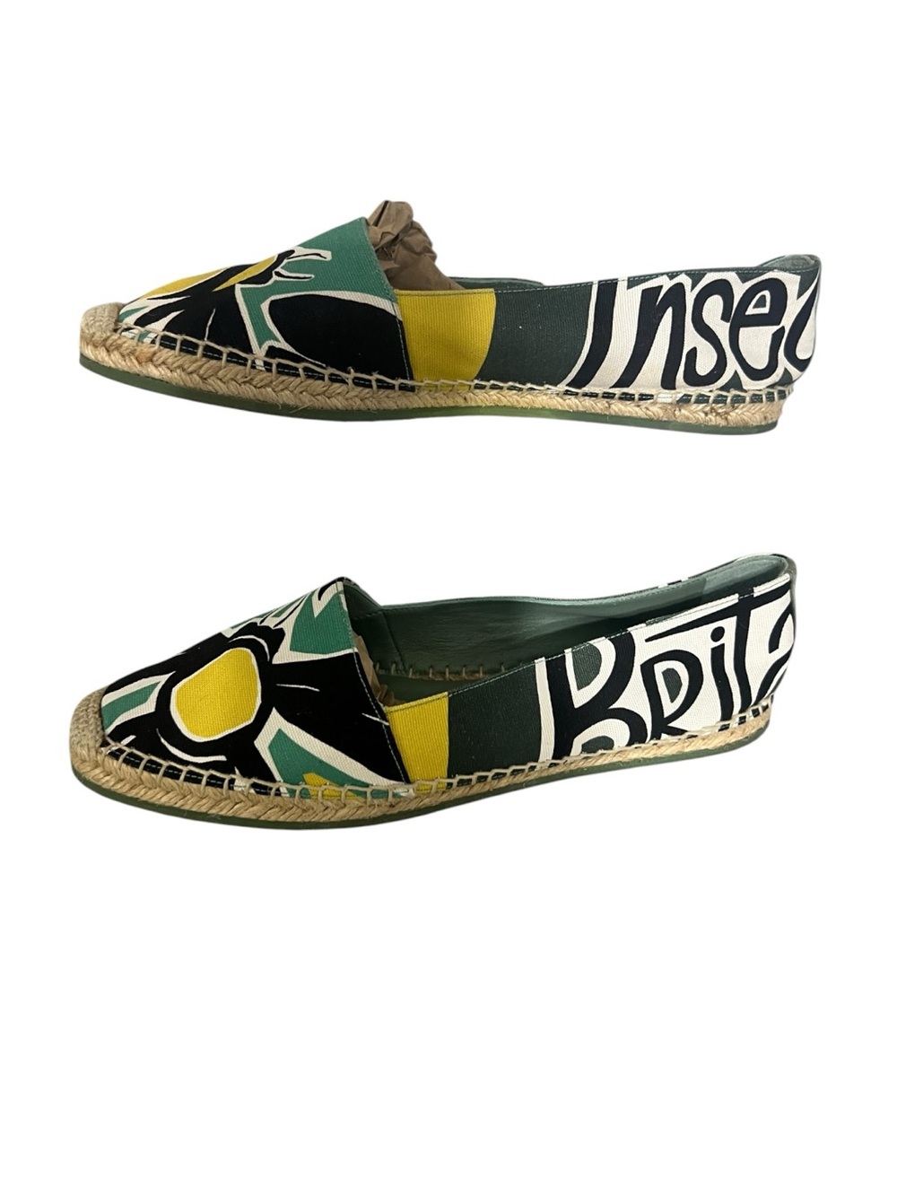 Burberry Graphic Canvas Espadrilles sz 39.5